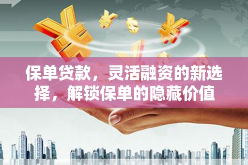 池州保单贷款，灵活融资的新选择，解锁保单的隐藏价值